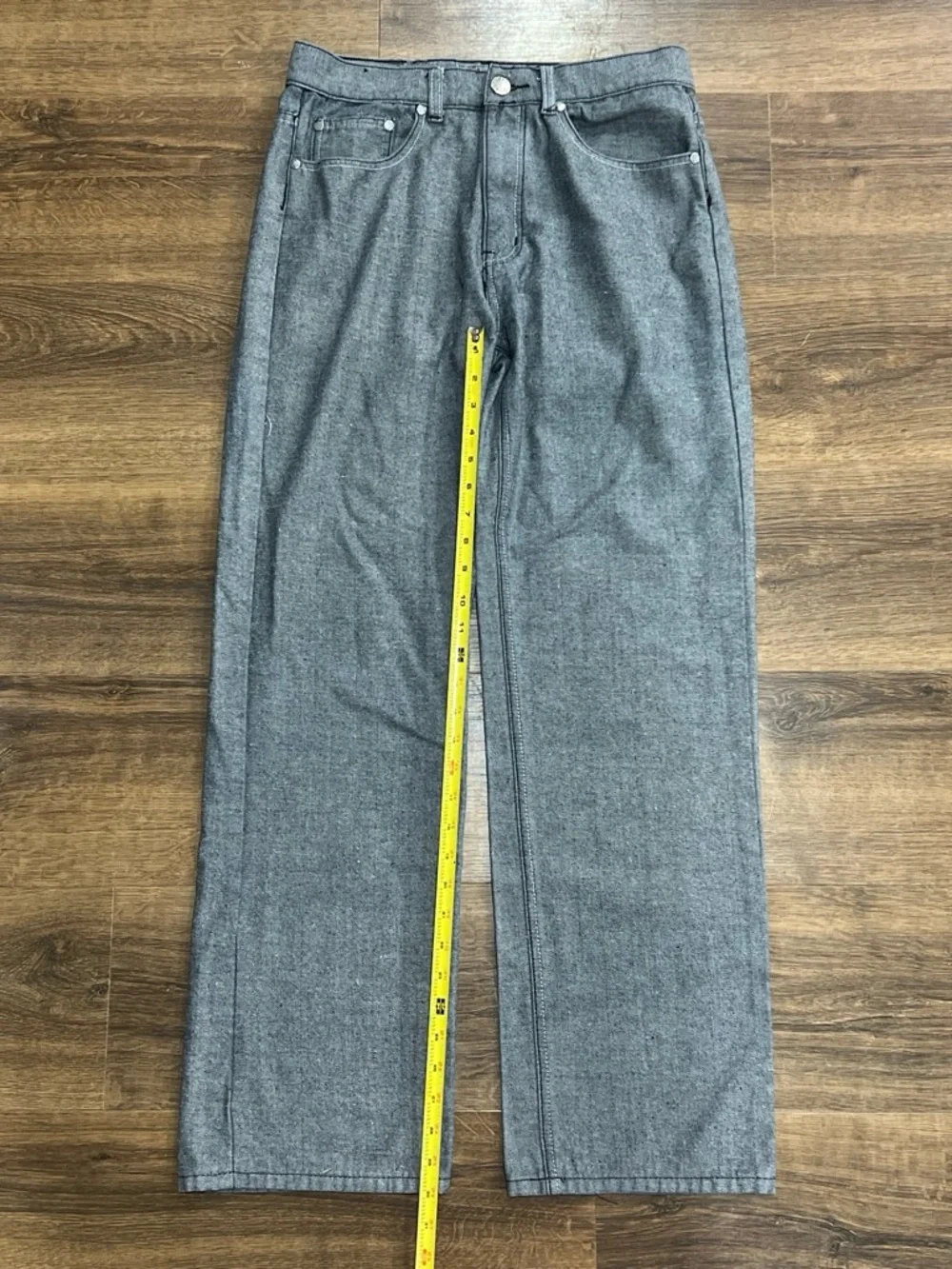 Vintage Y2K Chams Baggy Grey Skate Jeans - Size 32